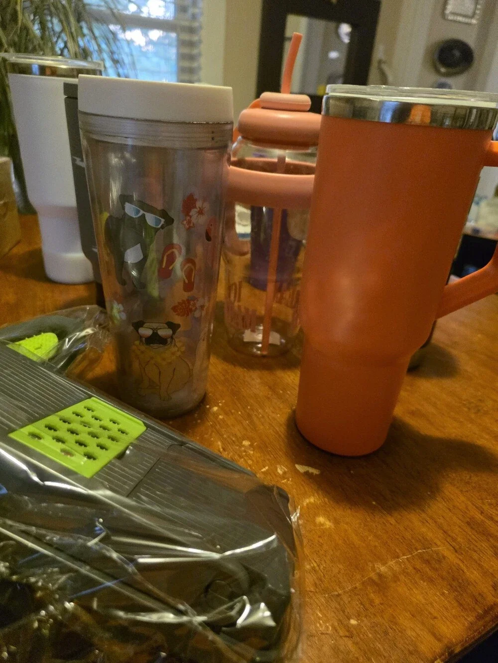 Lot Of 10 Assorted Reusable Tumblers & Cups W/ LOTS OF EXTRAS!!!!!!!!!!